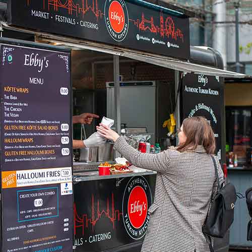 Ebbys - food truck Spitalfields Market E1